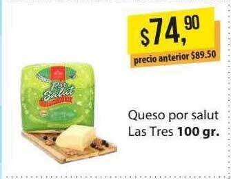 Supermercados Damesco Queso Por Salut Las Tres oferta