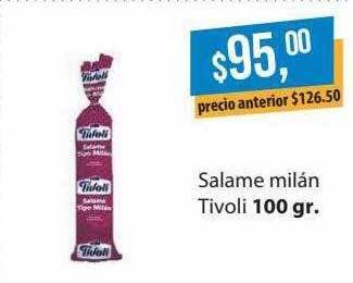 Supermercados Damesco Salame Milán Tivoli oferta