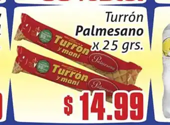 Gomez Pardo Palmesano Turrón x 25 grs. oferta