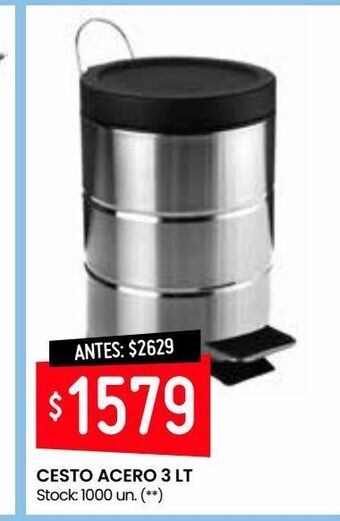 Changomas Cesto acero 3l oferta