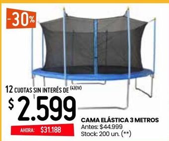 Changomas Cama elástica 3m oferta