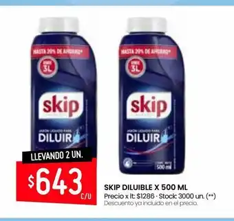 Changomas Diluible skip x 500ml oferta