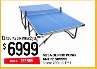 Changomas Mesa de ping pong oferta