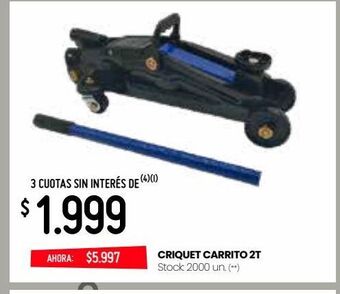 Changomas Criquet carrito 2t oferta