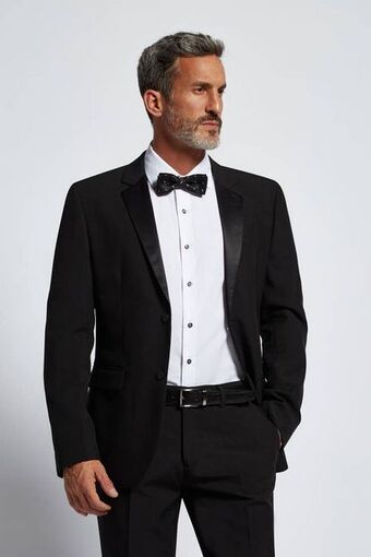 Macowens Traje ceremonial entallado negro oferta