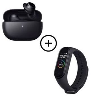 Frávega Combo fit! auriculares inalambricos bluetooth in-ear xiaomi redmi buds 3 lite + reloj inteligente sumergible nictom nt03 oferta