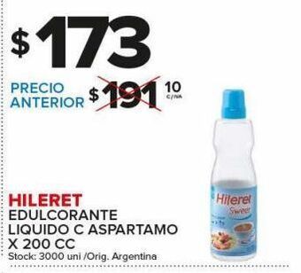 Carrefour Maxi Edulcorante hileret líquido c/aspartamo x 200cc oferta