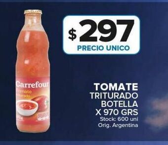 Carrefour Maxi Tomate triturado botella x 970g oferta