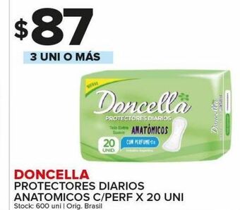 Carrefour Maxi Protectores diarios doncella anatomicos c/ perfume x 20uni oferta
