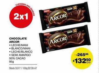 Atomo Conviene Chocolate Arcor oferta