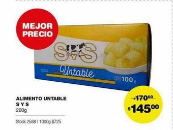 Atomo Conviene Alimento Untable S Y S oferta