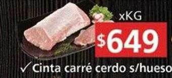 Supermercados Aiello Cinta Carré Cerdo S Hueso oferta