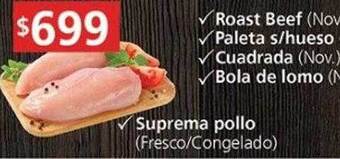 Supermercados Aiello Suprema Pollo oferta