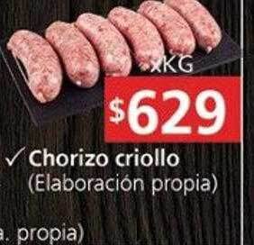 Supermercados Aiello Chorizo Criollo oferta