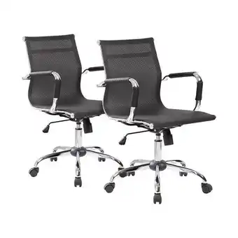 Garbarino Pack 2un sillas de escritorio ejecutivo iqual 60mq ajustable oferta