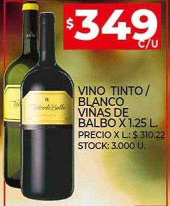 Supermercados DIA Vino Tinto Blanco Viñas De Balbo oferta