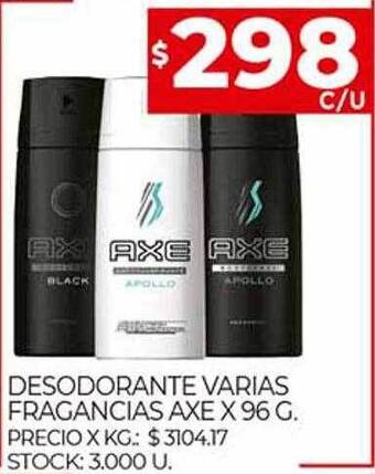 Supermercados DIA Desodorante Varias Fragancias Axe oferta