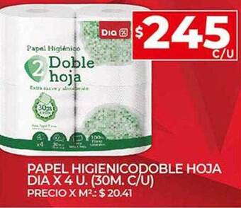Supermercados DIA Papel Higienico Doble Hoja Dia oferta