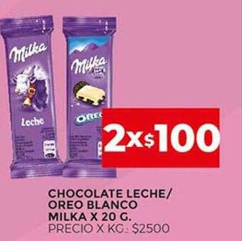 Supermercados DIA Chocolate Leche Oreo Blanco Milka oferta