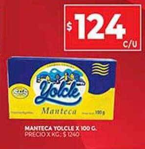 Supermercados DIA Manteca Yolcle oferta