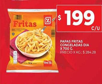 Supermercados DIA Papas Fritas Congeladas Dia oferta