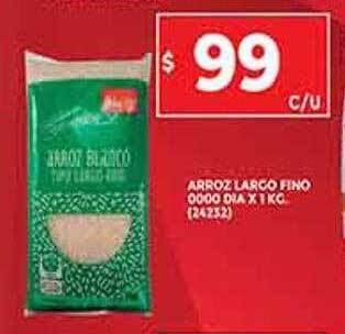 Supermercados DIA Arroz Largo Fino 0000 Dia oferta