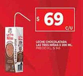 Supermercados DIA Leche Chocolatada Las Tres Niñas oferta
