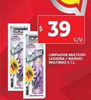 Supermercados DIA Limpiador Multiuso Lavanda Marino Multimax oferta