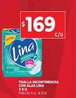 Supermercados DIA Toalla Incontinencia Con Alas Lina oferta