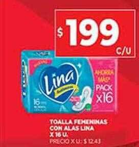 Supermercados DIA Toalla Femeninas Con Alas Lina oferta