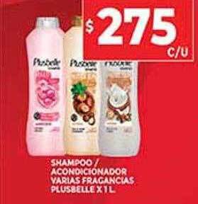Supermercados DIA Shampoo Acondicionador Varias Fragancias Plusbelle oferta