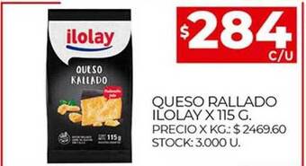 Supermercados DIA Queso Rallado Ilolay oferta