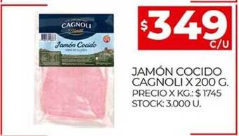 Supermercados DIA Jamón Cocido Cagnoli oferta