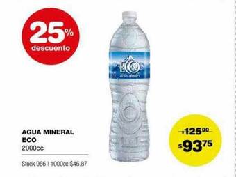 Atomo Conviene Agua Mineral Eco 25% Descuento oferta