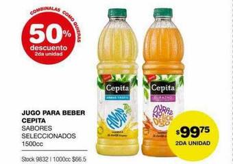 Atomo Conviene Jugo Para Beber Cepita 50% Descuento 2da Unidad oferta
