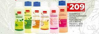 Supermercados DIA Shampoo Acondicionador Varias Fragancias Dia oferta