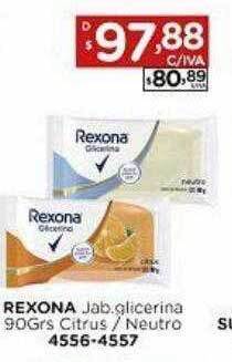 Hipermay Rexona Jab Glicerina Citrus Neutro oferta
