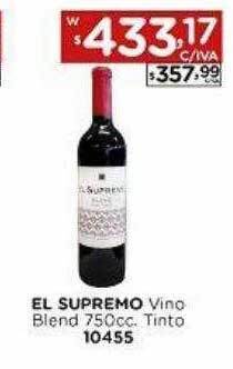 Hipermay El Supremo Vino Blend Tinto oferta