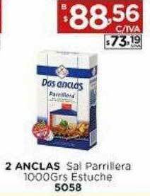 2 Anclas Sal Parrillera Estuche