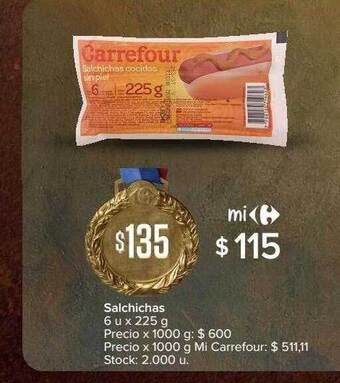 Carrefour Salchichas oferta