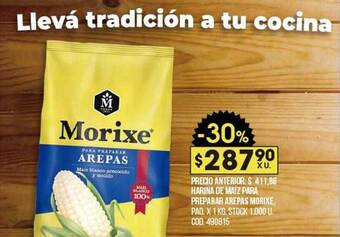 Coto Harina De Maíz Para Preparar Arepas Morixe oferta