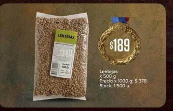 Carrefour Lentejas oferta