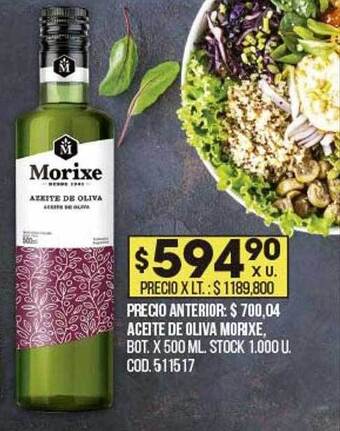 Coto Aceite De Oliva Morixe oferta