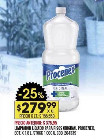 Coto Limpiador Líquido Para Pisos Original Procenex oferta