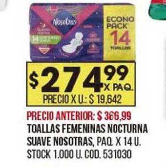 Coto Toallas Femeninas Nocturna Suave Nosotras oferta