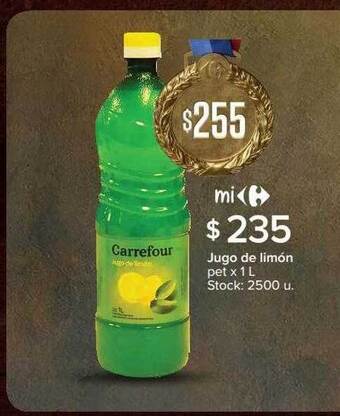 Carrefour Jugo De Limón oferta