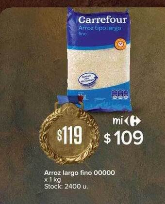 Carrefour Arroz Largo Fino 00000 oferta