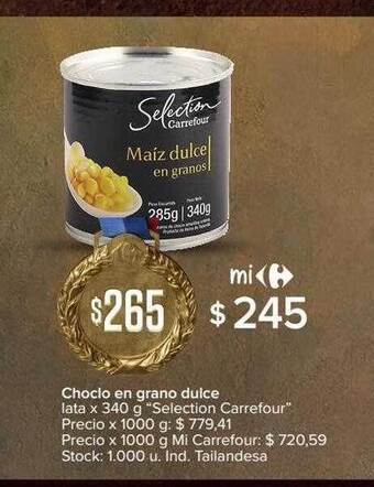 Carrefour Choclo En Grano Dulce oferta