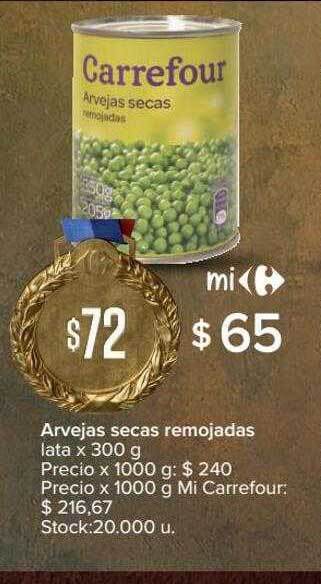 Carrefour Arvejas Secas Remojadas oferta