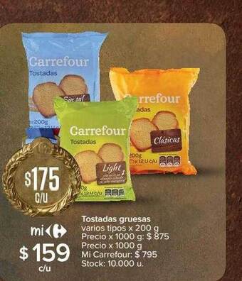 Carrefour Tostadas Gruesas oferta
